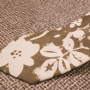 FINAL SALE Steve Scheiner neck tie summer floral cotton 1980s